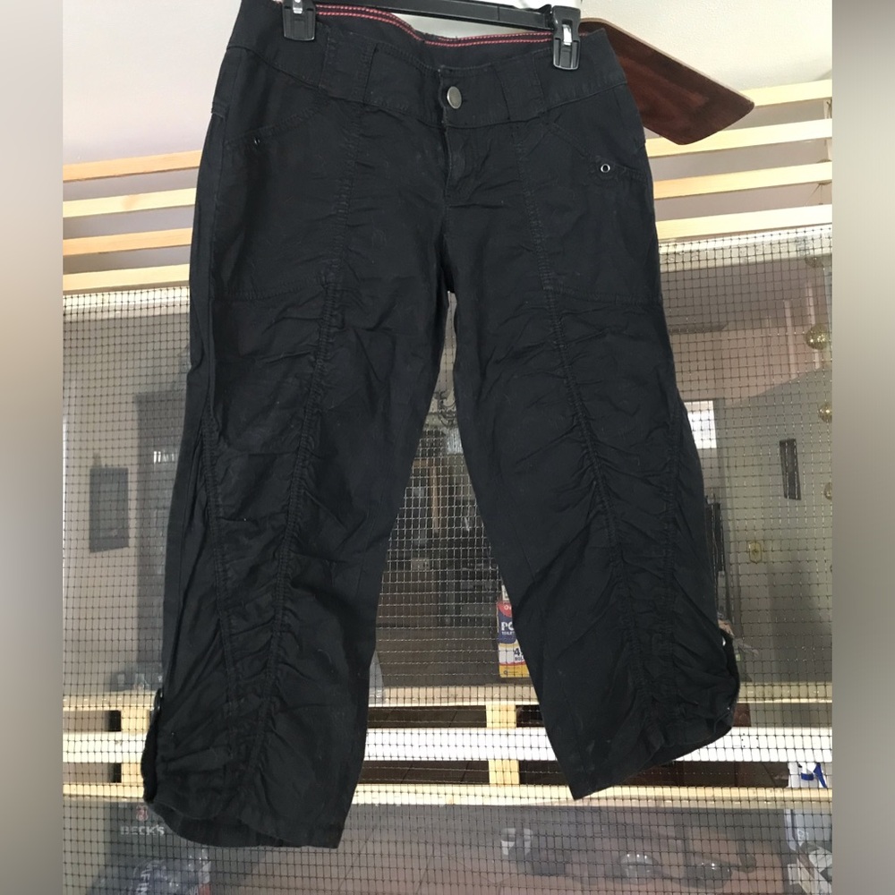 DKNY ACTIVE SIZE 28 Women s Black Casual Crop Pants